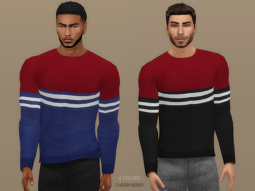 Gregor - Men's Sweater - The Sims 4 Catalog