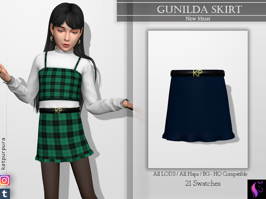 Gunilda Skirt - The Sims 4 Catalog