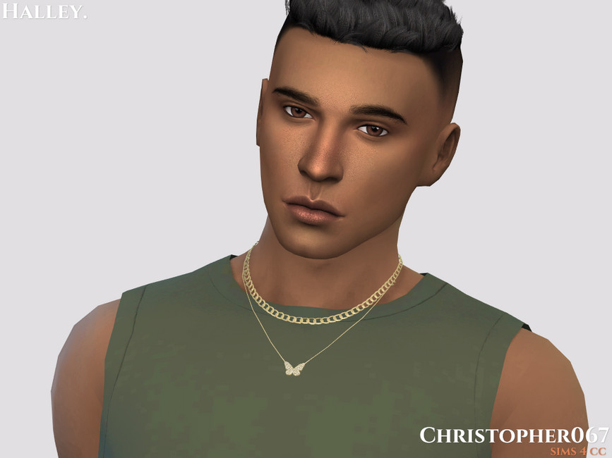 Halley Necklace Male / Christopher067 - The Sims 4 Catalog