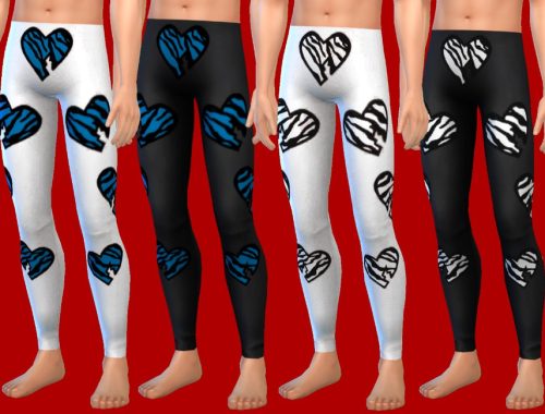 HBK's Tights - Heart Print