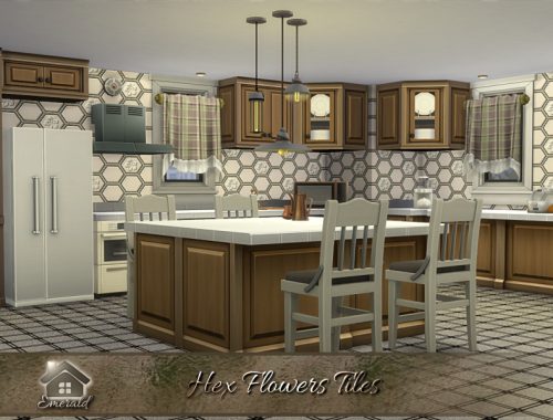 Hex Flowers Tiles