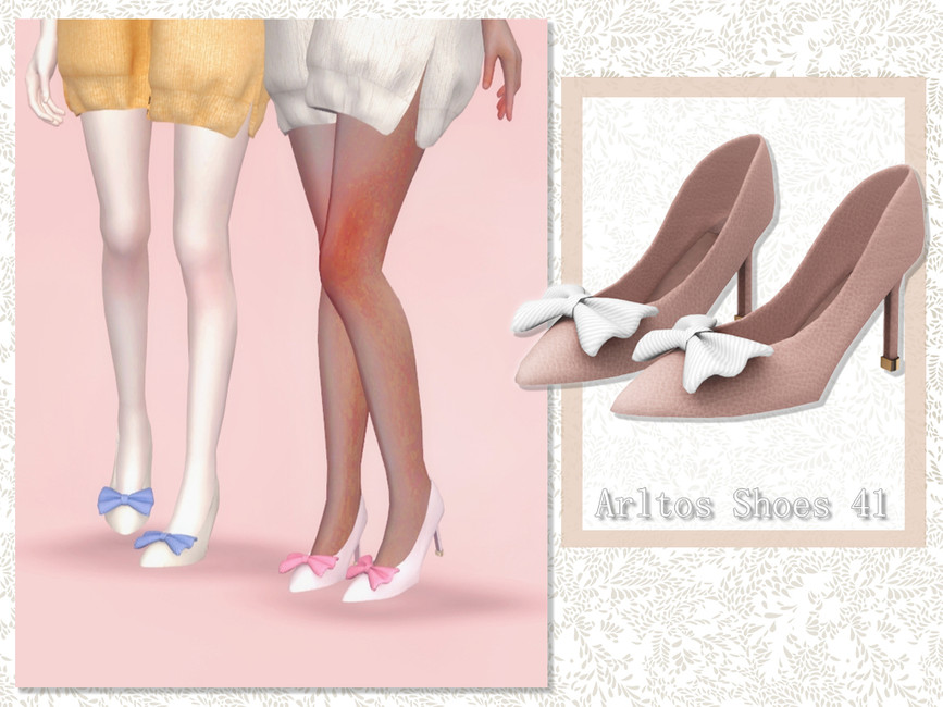 High heels with bow / 41 - The Sims 4 Catalog