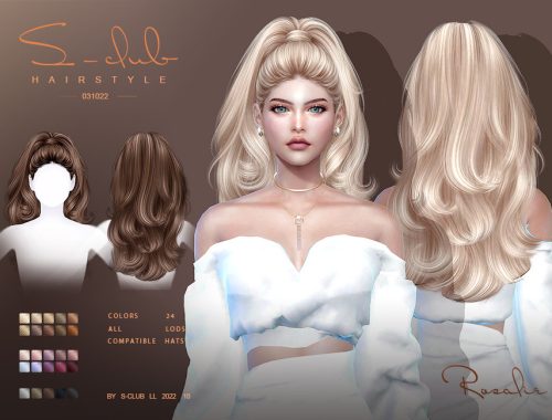 High ponytail Curly hairstyle (Rosalie031022)