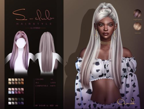 High ponytail hair(Anok)