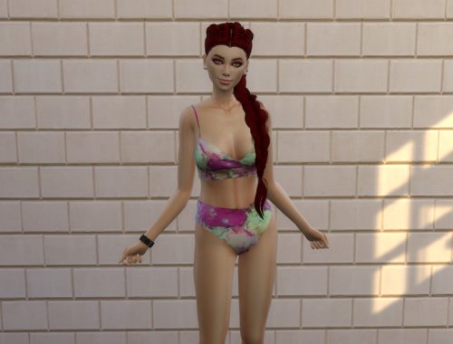 High Waist Marble Swimsuit