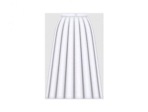 High Waist Pleated Skirt at Happy Life Sims