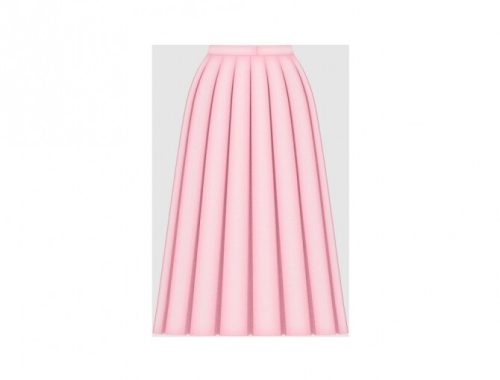 High Waist Pleated Skirt at Happy Life Sims
