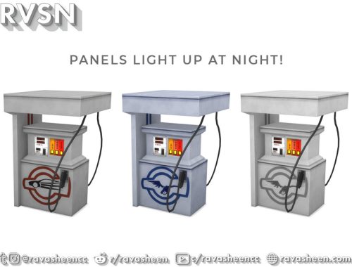 Highway Petrol Gas Station Set