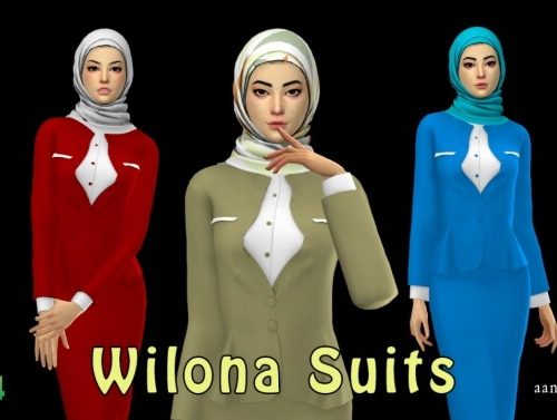 Hijab Model077 & Wilona Suits at Aan Hamdan Simmer93