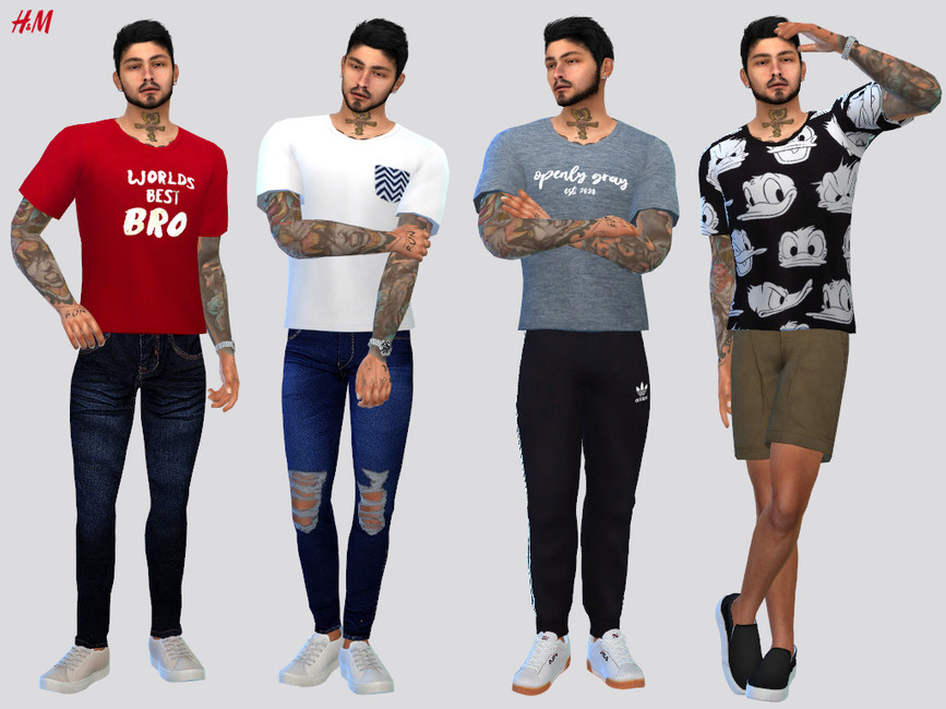 H&M Selected Tees - The Sims 4 Catalog