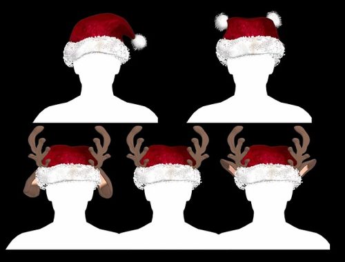 HOLIDAY 5 STYLE OF SANTA HAT at Nilyn Sims 4