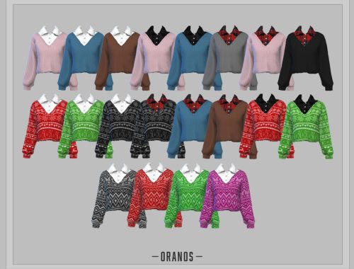 Holiday Sweater With Shirt