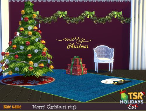 Holiday Wonderland _Christmas merry  rugs