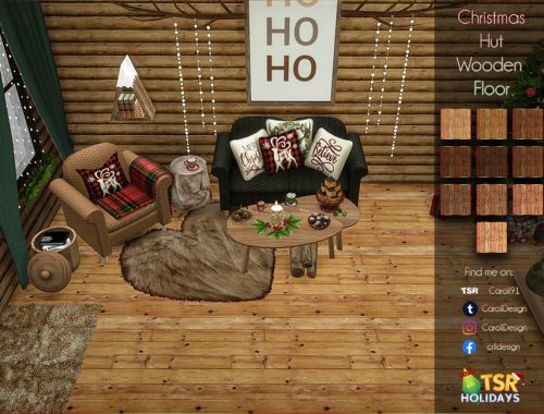 Holiday Wonderland Christmas Hut Floor Set