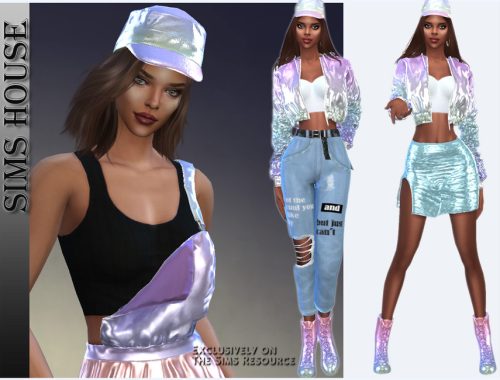 Holographic women's cap