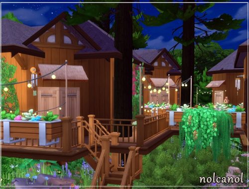 House among trees