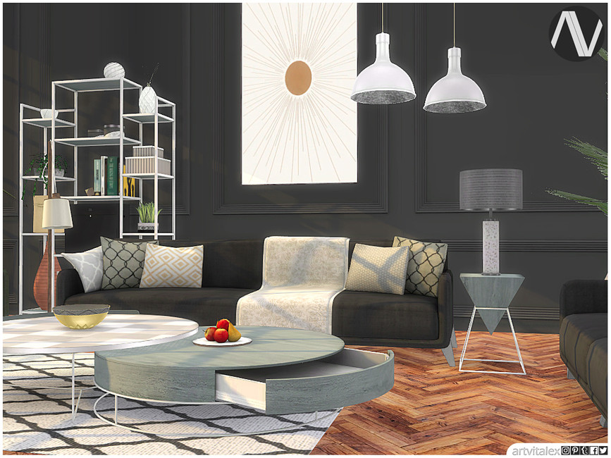 Huntington Living Room - The Sims 4 Catalog