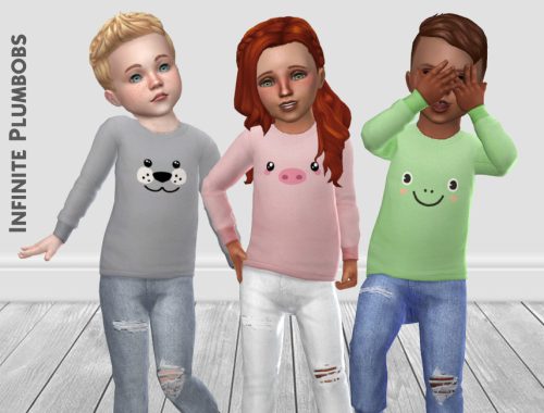 IP Toddler Animal Face Jumper