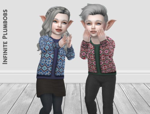 IP Toddler Christmas Knit Cardigan