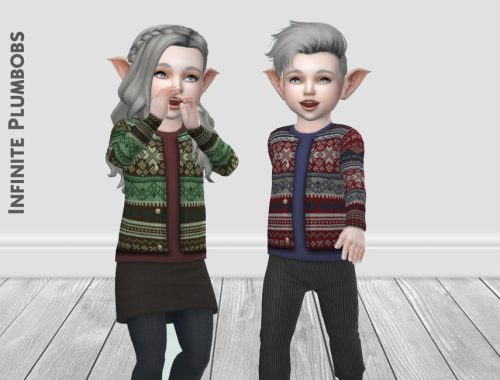 IP Toddler Christmas Knit Cardigan