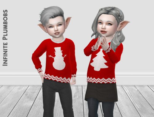 IP Toddler Christmas Silhouette Jumper