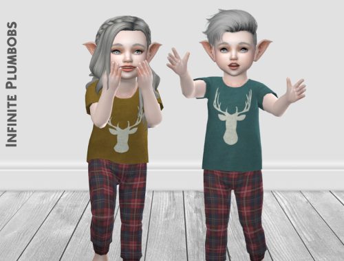 IP Toddler Christmas Sleepwear Top