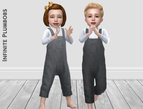 IP Toddler Denim Dungarees - TODDLER STUFF