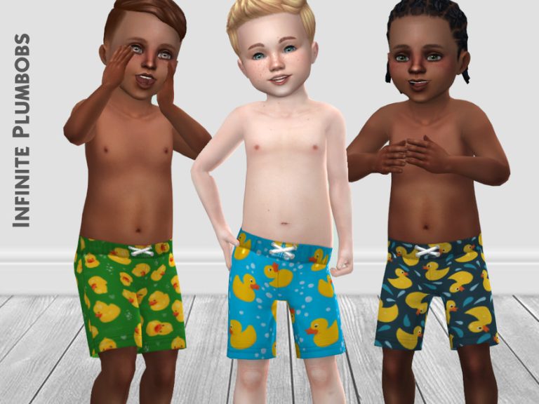 IP Toddler Duck Swimshorts - The Sims 4 Catalog