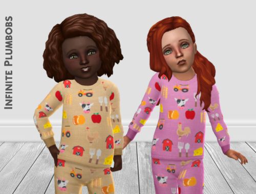 IP Toddler Farm PJ Top