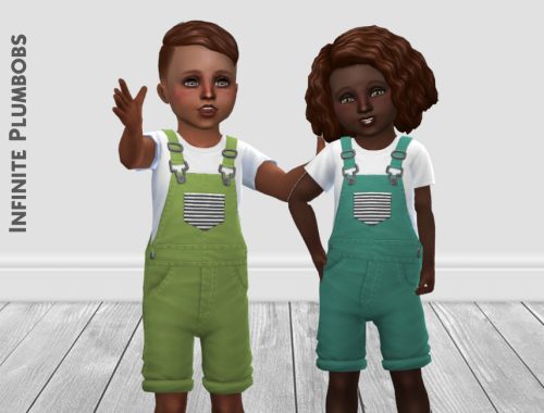 IP Toddler Striped Pocket Dungarees