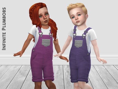 IP Toddler Striped Pocket Dungarees