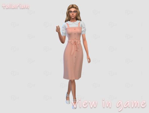 Iris Dress with short sleeves
