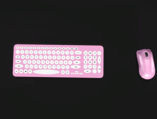 Pink gaming set up