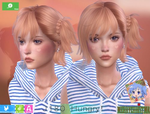 J180 Hungry hair at Newsea Sims 4