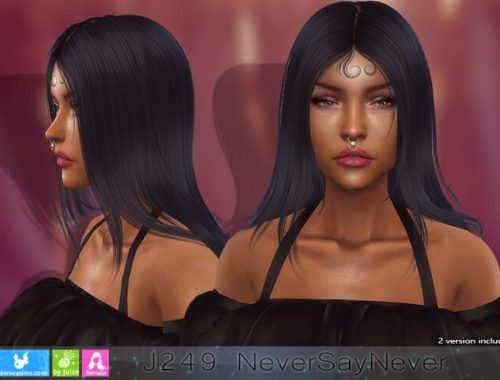 J249 NeverSayNever hair (P) at Newsea Sims 4