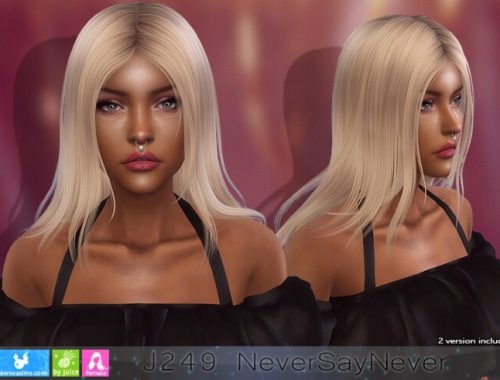 J249 NeverSayNever hair (P) at Newsea Sims 4