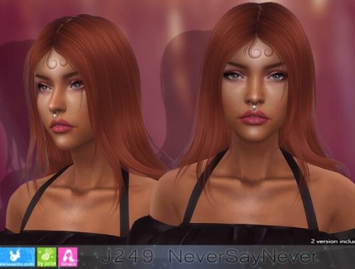 J249 NeverSayNever hair (P) at Newsea Sims 4