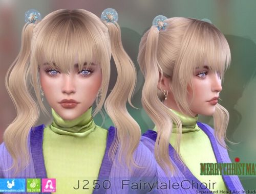 J250 Fairytale Choir hair (P) at Newsea Sims 4