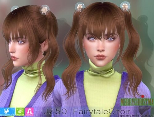 J250 Fairytale Choir hair (P) at Newsea Sims 4
