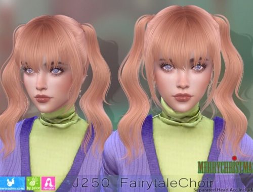 J250 Fairytale Choir hair (P) at Newsea Sims 4
