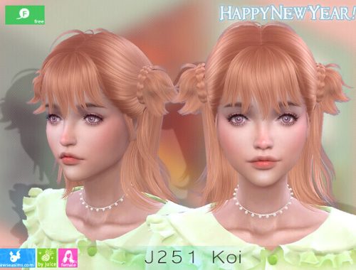 J251 Koi hair at Newsea Sims 4