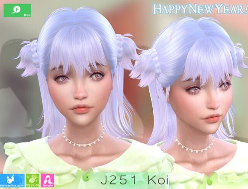 J251 Koi hair at Newsea Sims 4