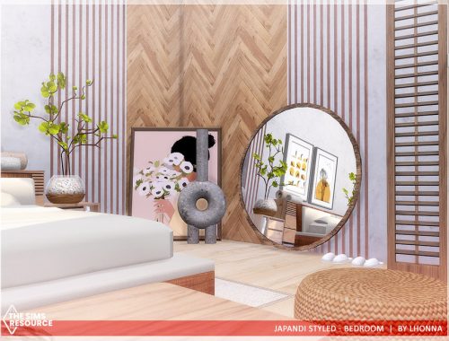 Japandi Styled - Bedroom /TSR CC only/