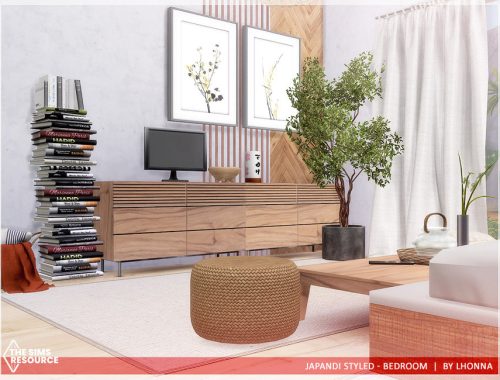 Japandi Styled - Bedroom /TSR CC only/