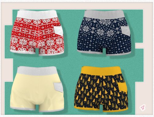 JavaSims- Christmas Warmth Bottom Pajamas