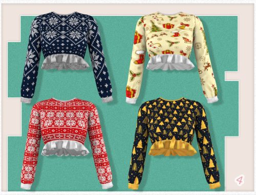 JavaSims- Christmas Warmth Top Pajamas