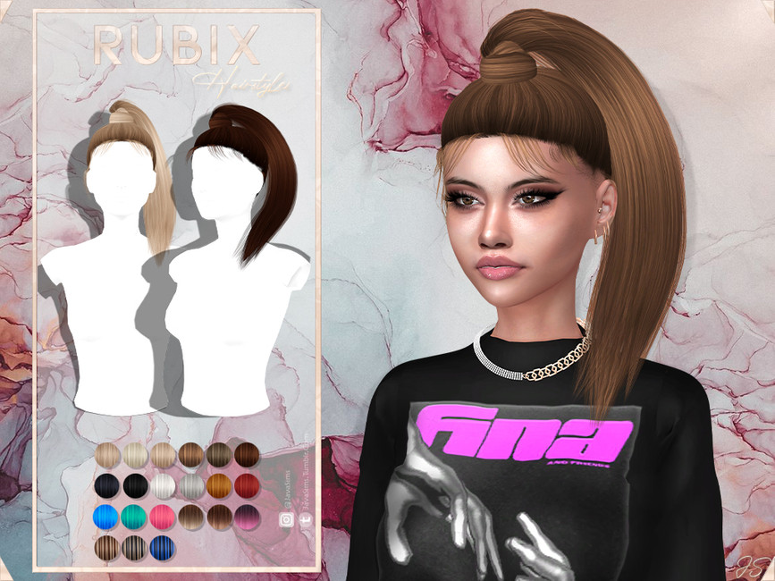 JavaSims- Rubix (Hairstyle) - The Sims 4 Catalog