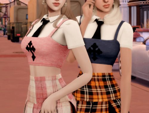 JENNIE School Look K-pop Outfit