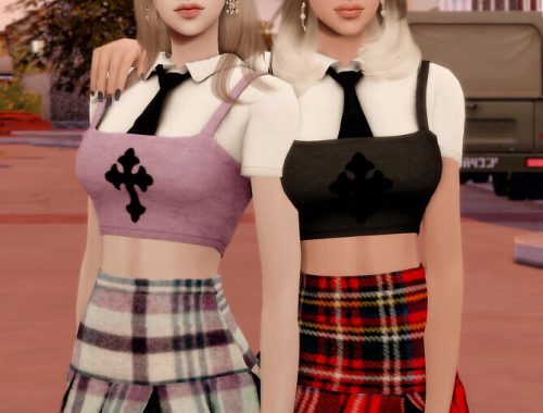 JENNIE School Look K-pop Outfit