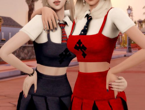 JENNIE School Look K-pop Outfit